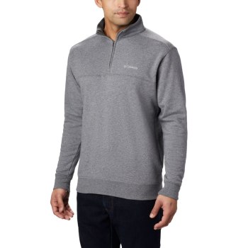 Columbia Hart Mountain II Half Zip Big, Pullover Grises Para Hombre | 205984-PWB